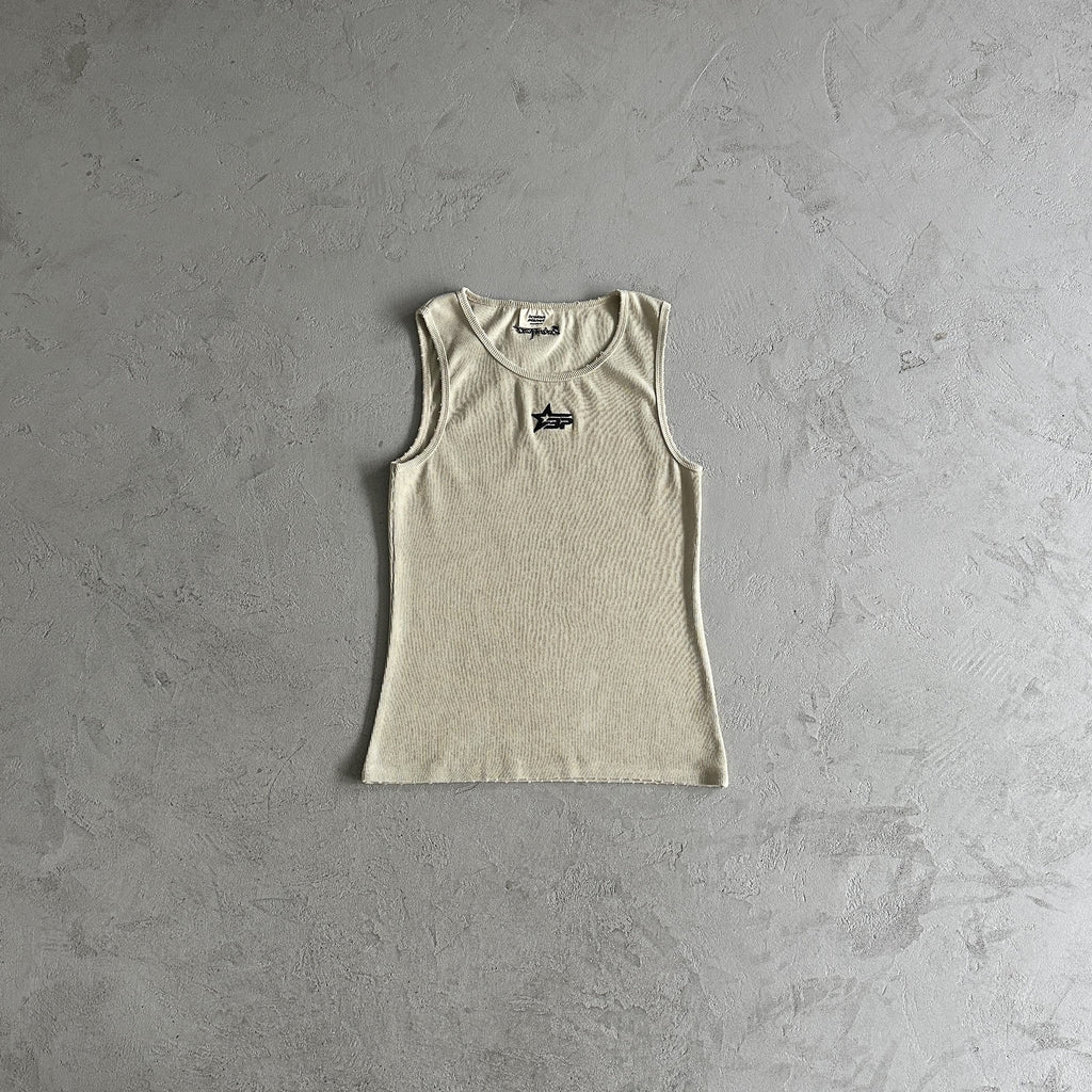 Broken P Mens Washed Ribbde Tank Top