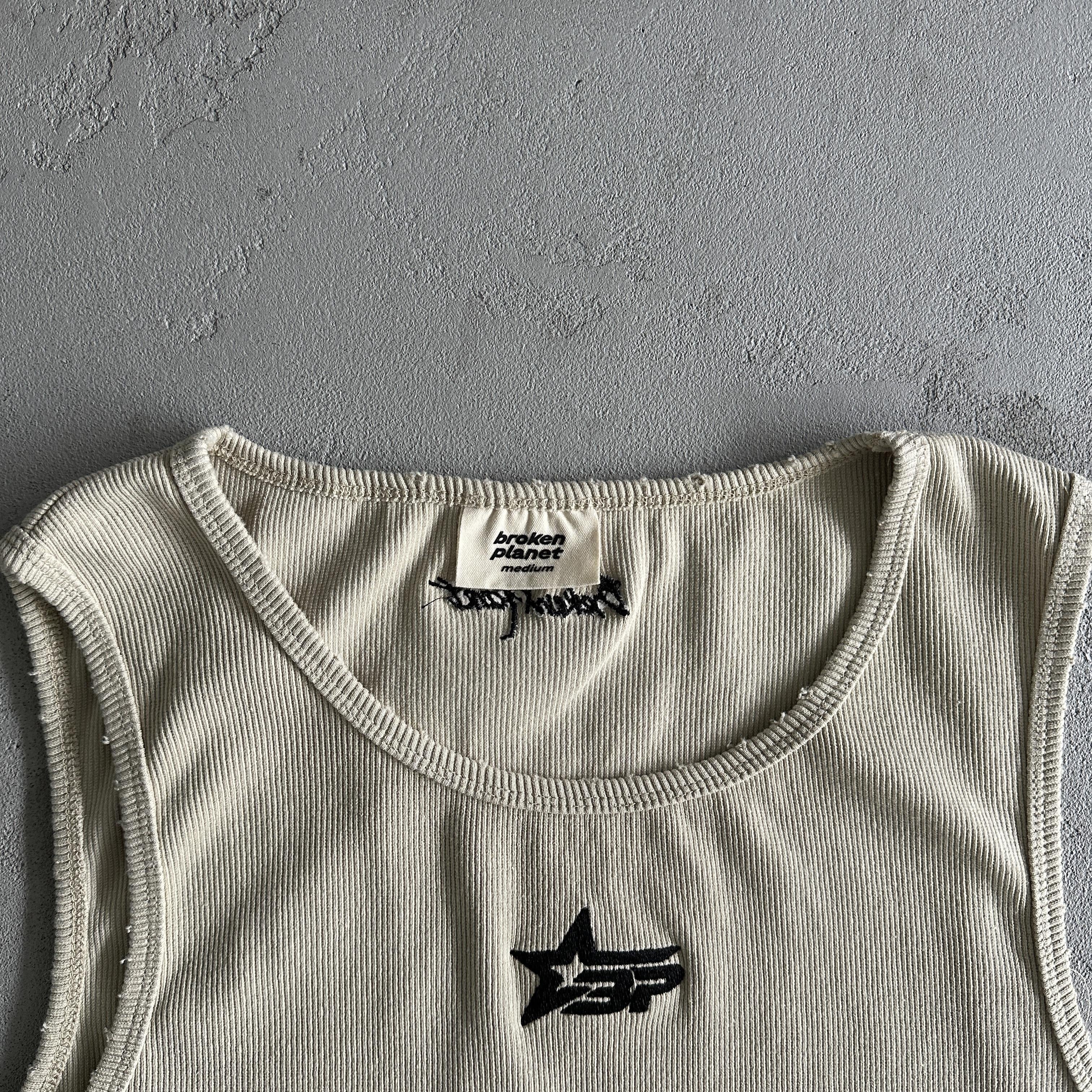 Broken P Mens Washed Ribbde Tank Top