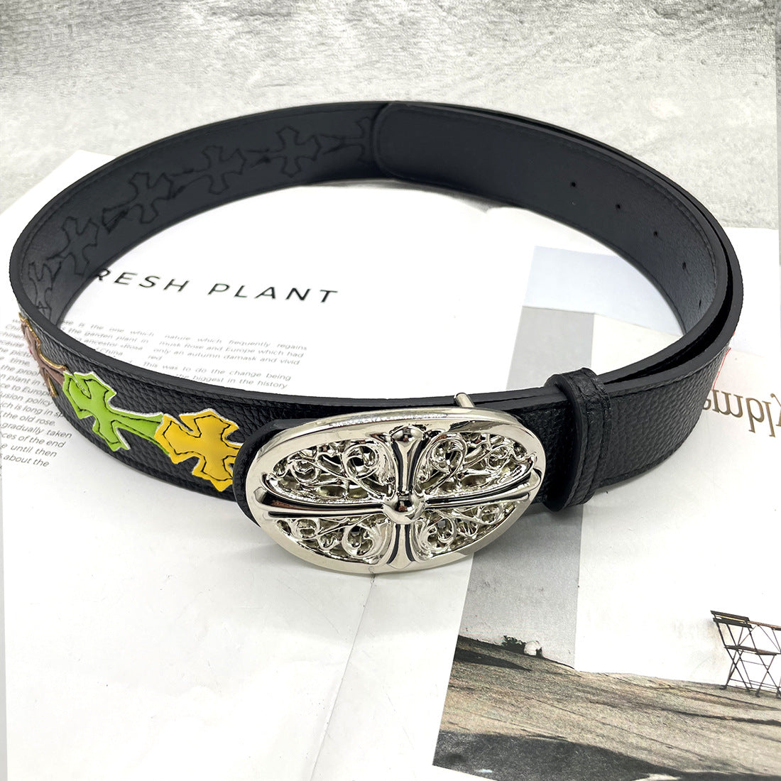 Chh Chrome Heart Belt Sacred Sword Cross Belt