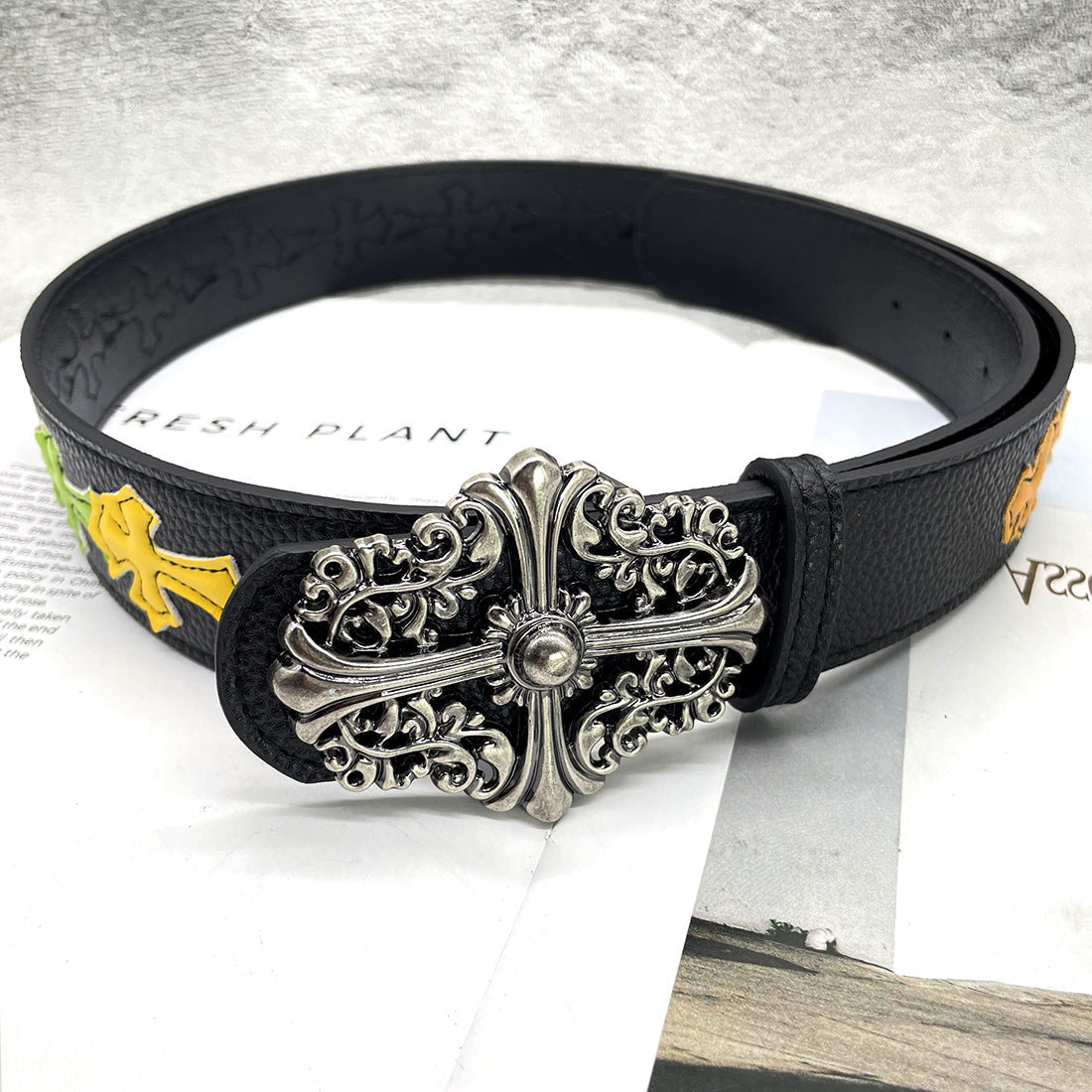 Chh Chrome Heart Belt Sacred Sword Cross Belt