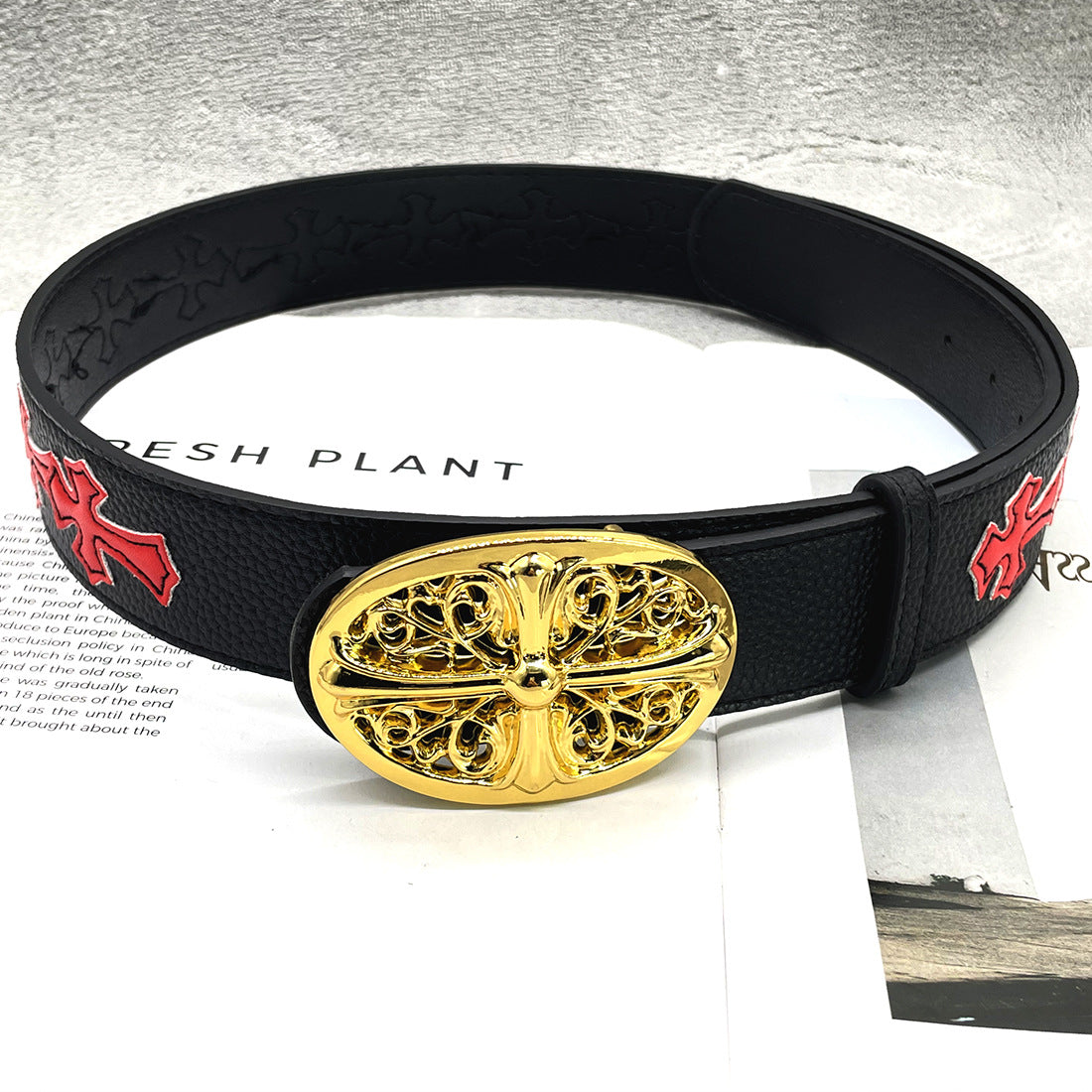 Chh Chrome Heart Belt Sacred Sword Cross Belt